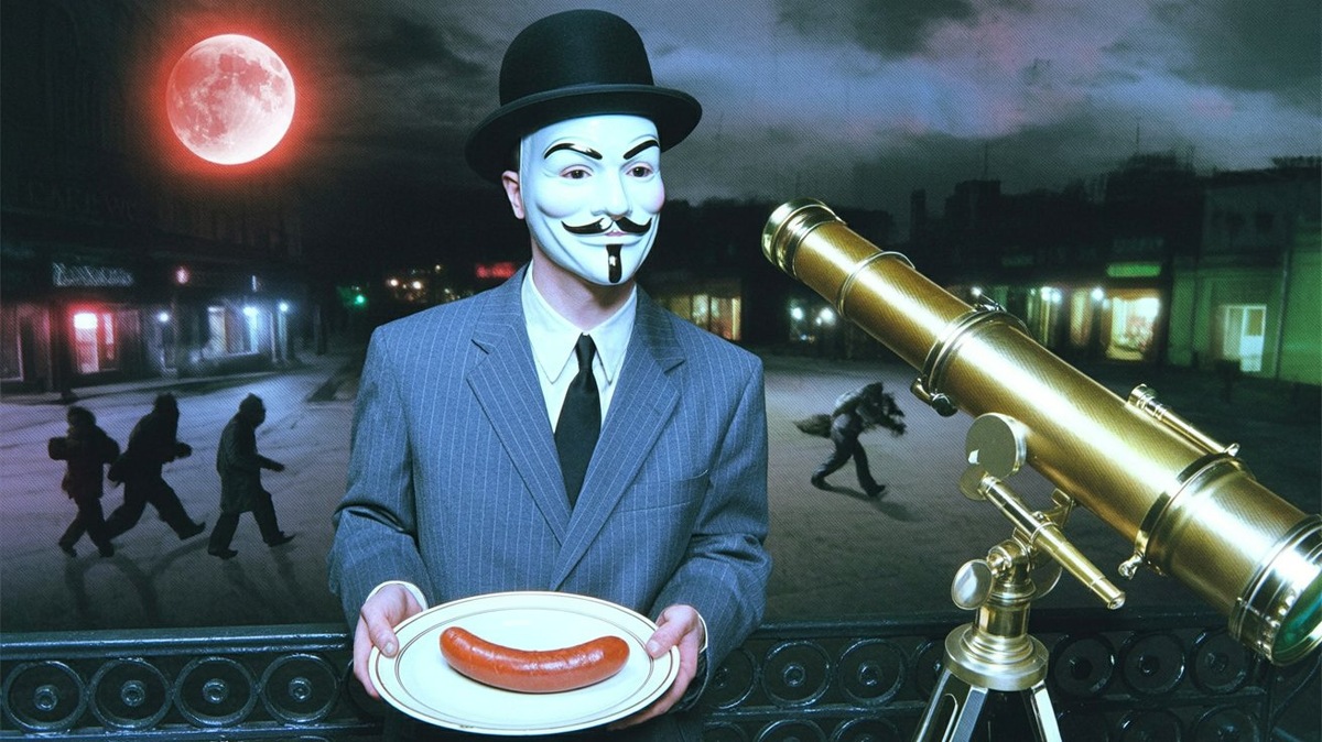 Мистер Никто приготовился наблюдать лунное затмение, но на улице что-то происходит