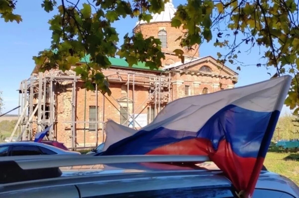    Автопробег «Колонна Димитрия Донского» завершился у храма в Грибоедово