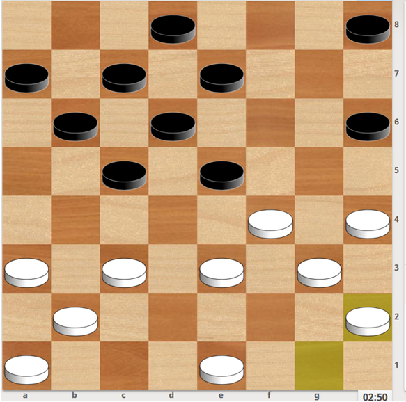 1…ed4? (…ef6!) 2…f2?? (2…f6) 3 fg5 hf4 4.f6 5.e5x