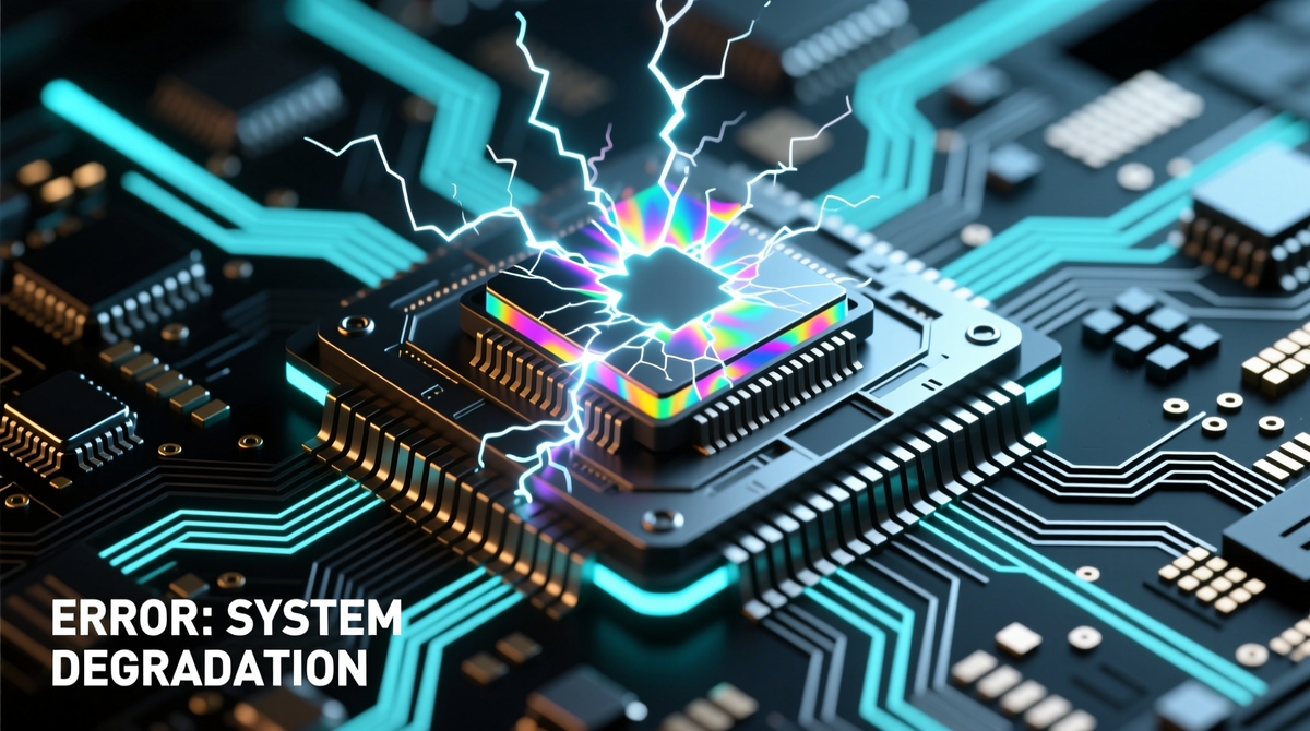 Состояние когнитивной перегрузки, при котором система обработки данных сталкивается с невычисляемыми величинами. Это приводит к локальным сбоям, нарушающим работу всей логической структуры.