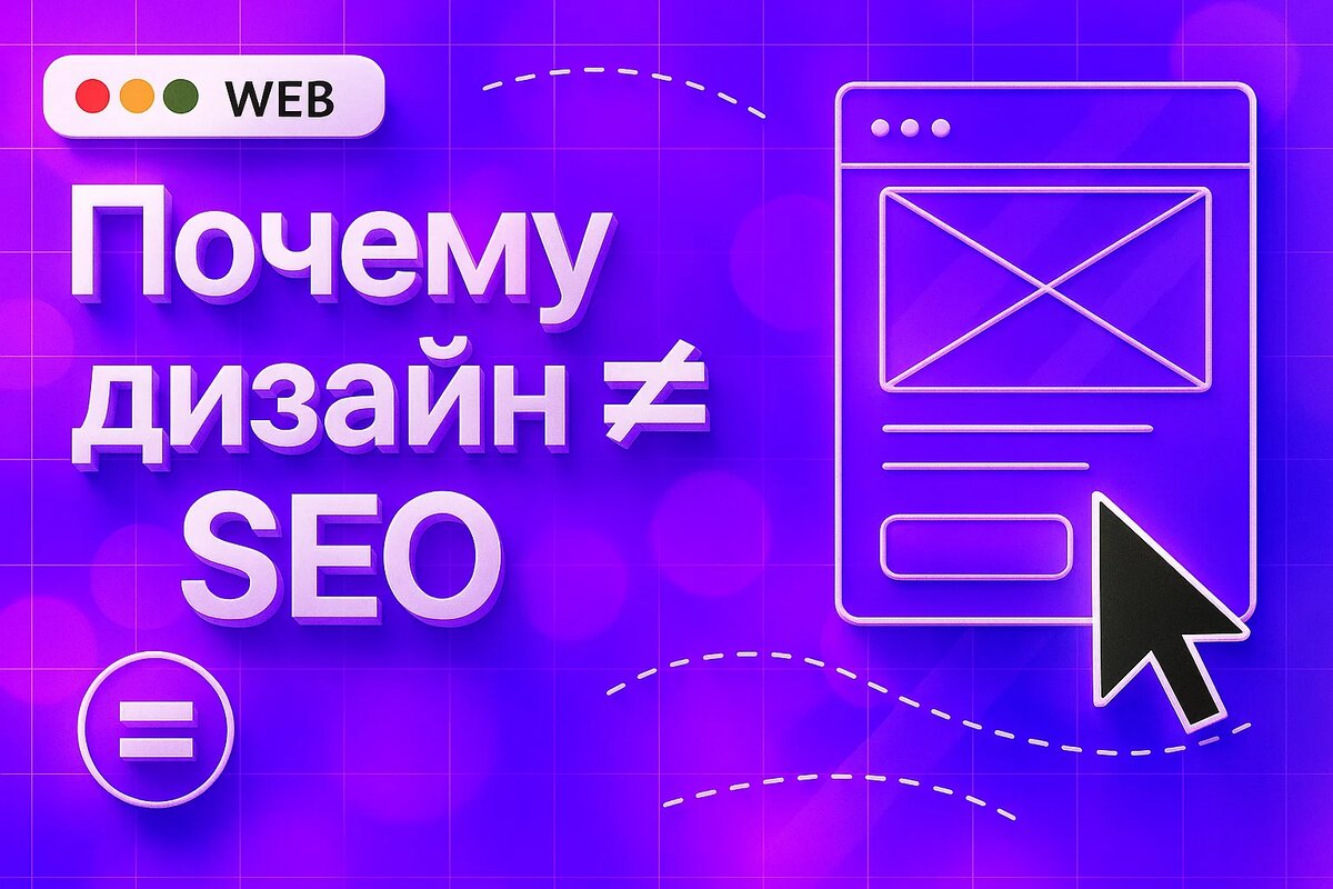 Почему дизайн ≠ SEO, и чем это путает новичков