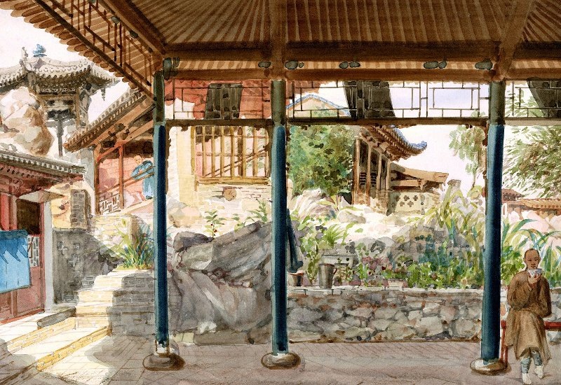 П.Я. Пясецкий. Беседка в китайском дворе