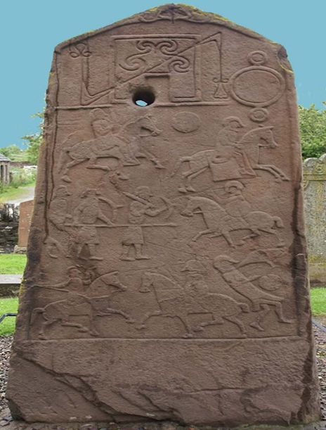 Воины времён Великого Переселения народов. Камень из Аберлемно. Фото из открытого доступа