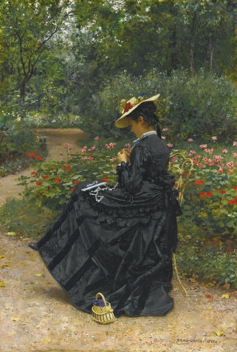 «Женщина, шьющая в саду» (Woman Sewing in a Garden) — картина французского художника Мари-Франсуа Фирмен-Жирара 1875 года. Размер полотна — 35,56 на 23,81 сантиметра.