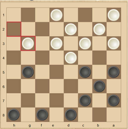 1…h4? 2.-e5! 3.b4 4.b8 c7 =