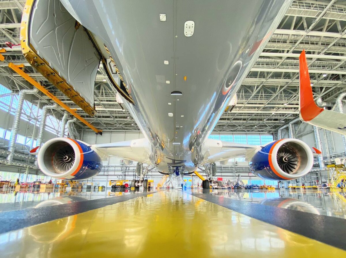 Авиадвигатели Rolls Royce Trent XWB на самолете Airbus 350 | A350 Aircraft engine Rolls Royce Trent XWB