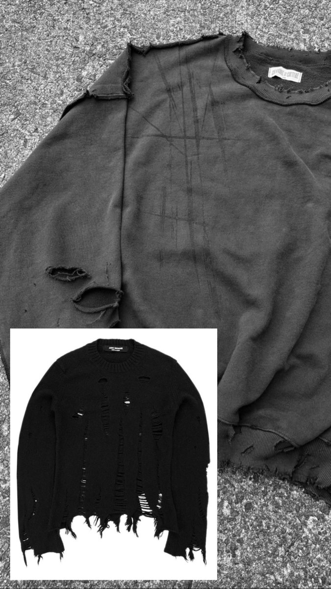 Примеры дисстрес одежды 