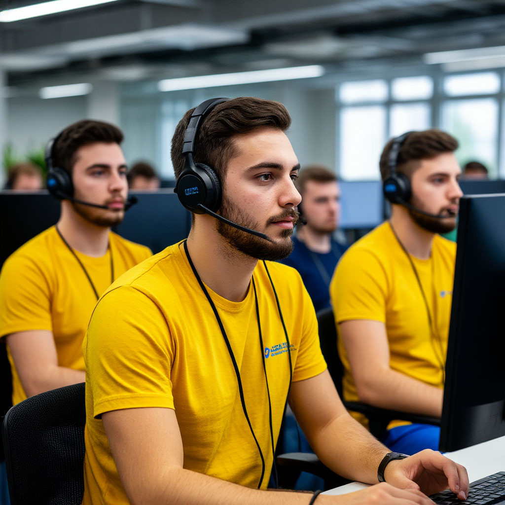 Мошеннический колл-центр в Днепре.