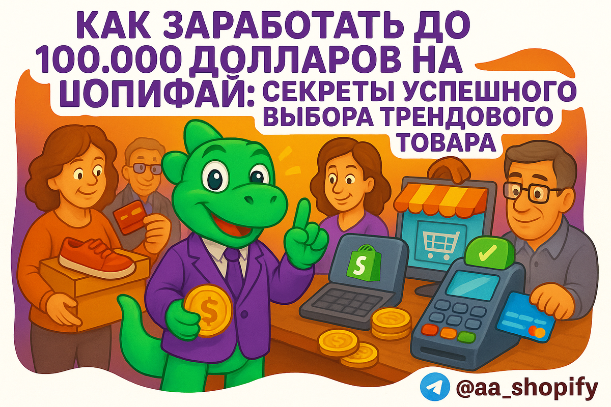    Как заработать до 100,000 долларов на Шопифай: секреты успешного выбора трендового товара aa_ecom