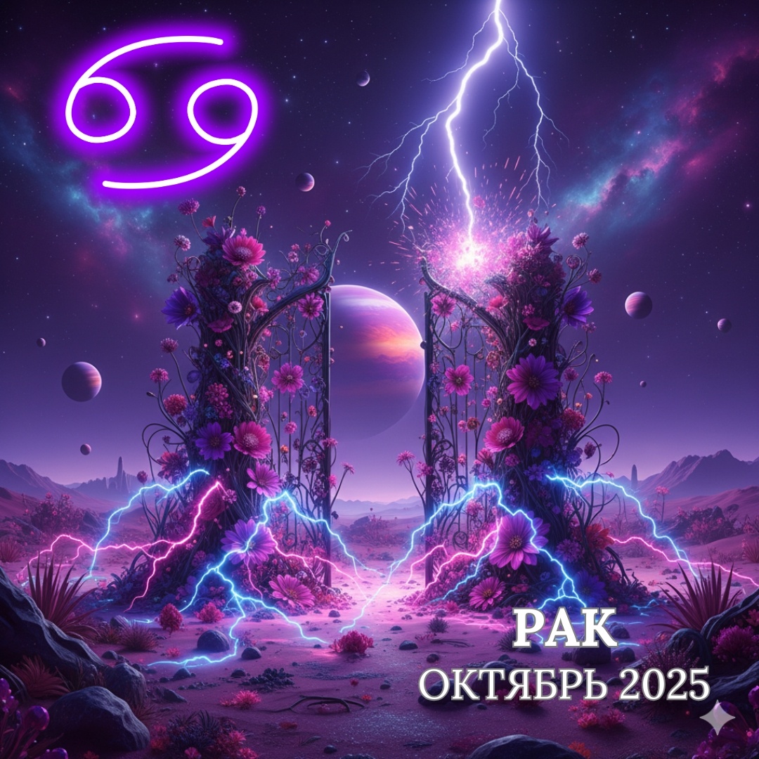 Астропрогноз на Октябрь 2025 для Раков. Астролог Екатерина Юдина 