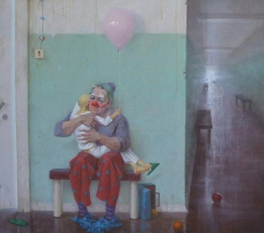 Работа Максима Королькова «Больничный клоун» (2019)