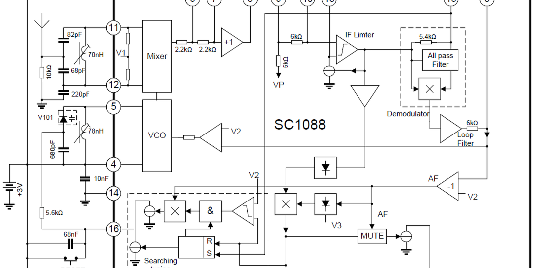 Микросхемы SC1088, CD9088, YD9088, TDA7088. Устраняем искажения.
