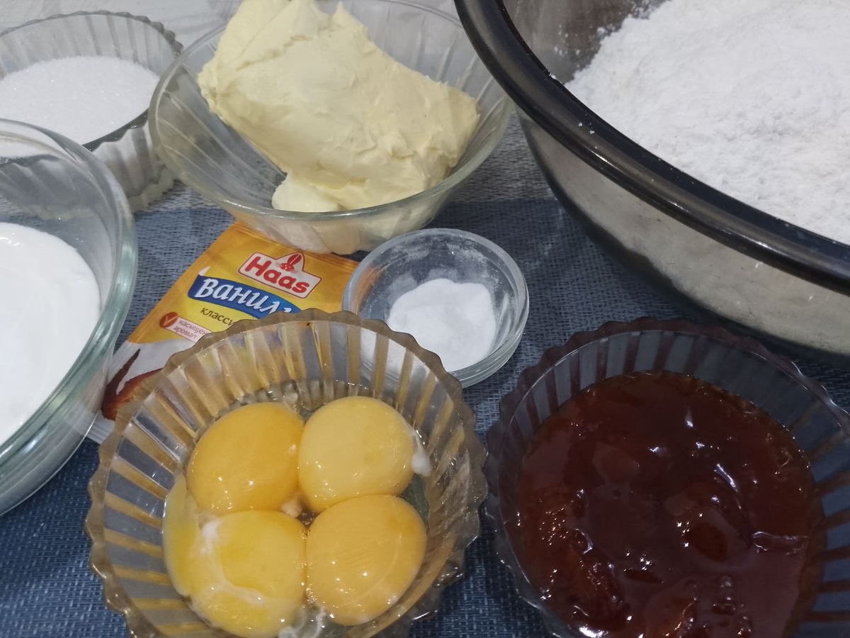 Ингредиенты для приготовления печенья