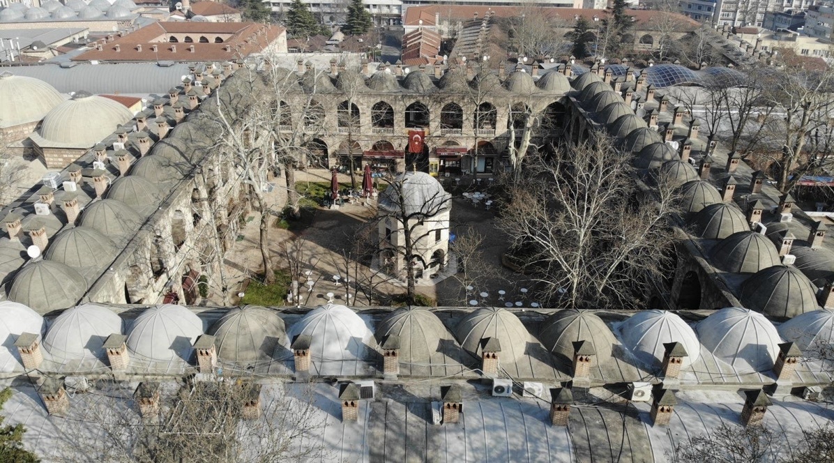 Рынок Коза Хан с высоты птичьего полета. Фото http://kulturelbursa.com