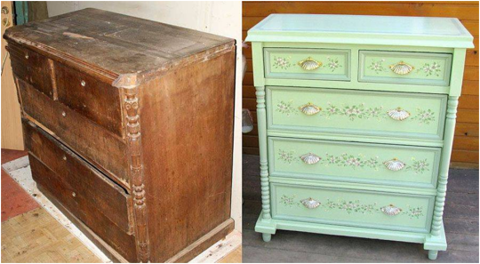 Восстановление комода из массива