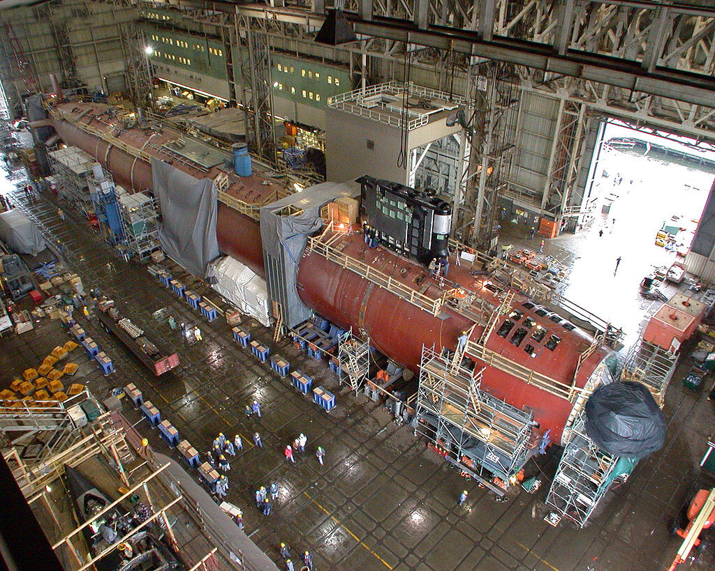    Строительство подводной лодки класса Virginia / Источник: U.S. Navy photo