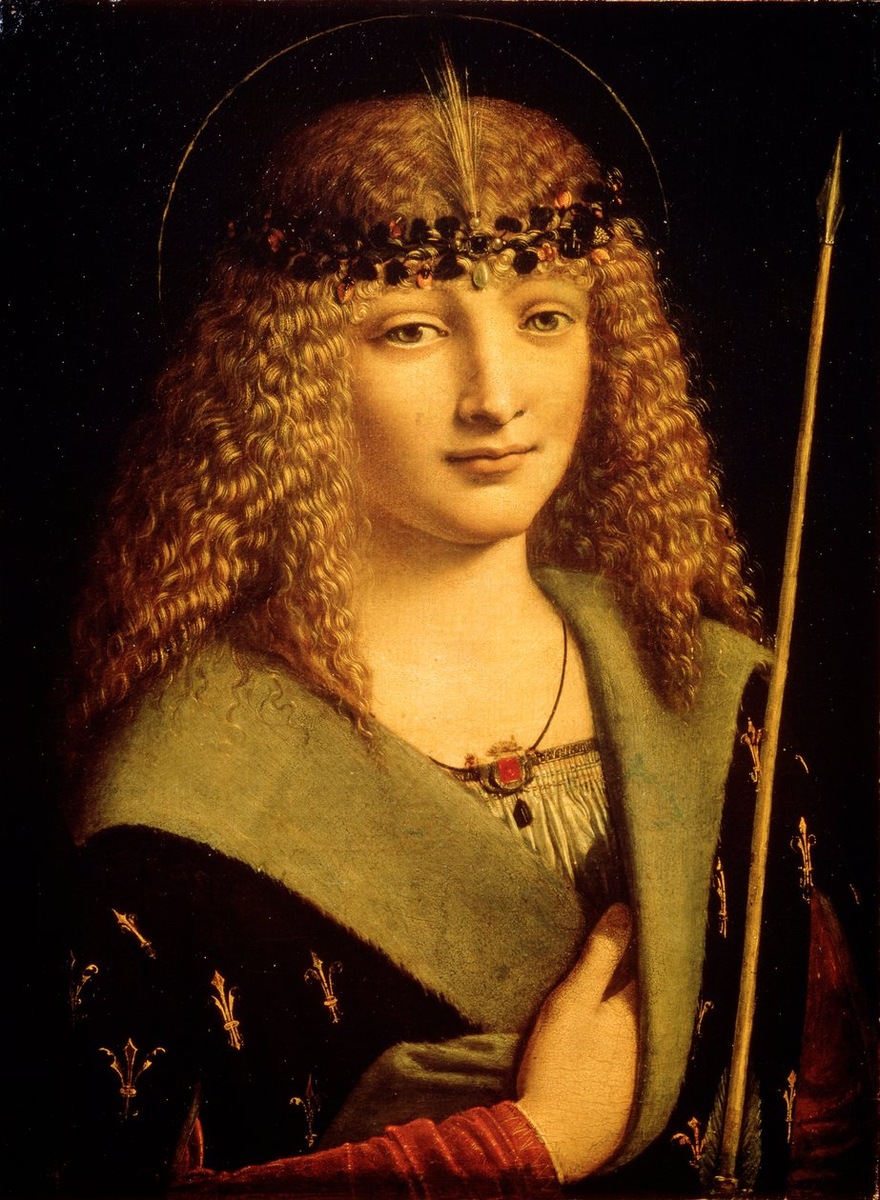 Джованни Больтраффио "Портрет юноши в образе святого Себастьяна" (конец 1490-х)