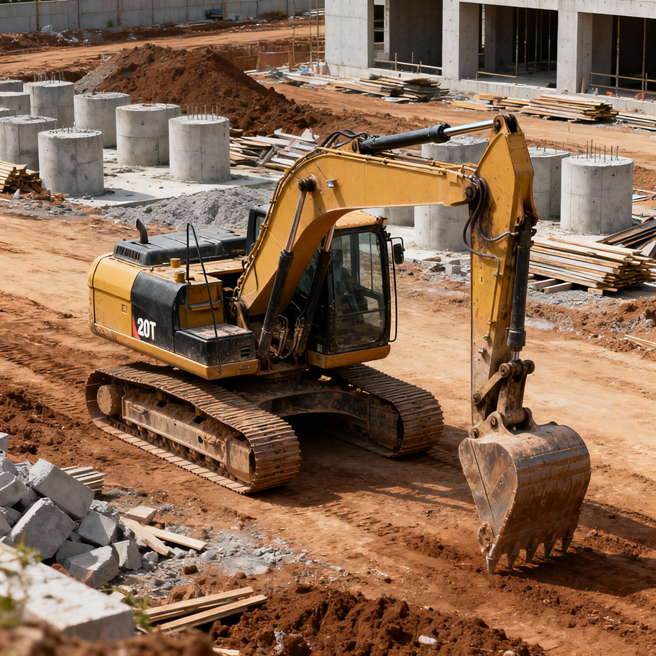 Экскаватор среднего класса