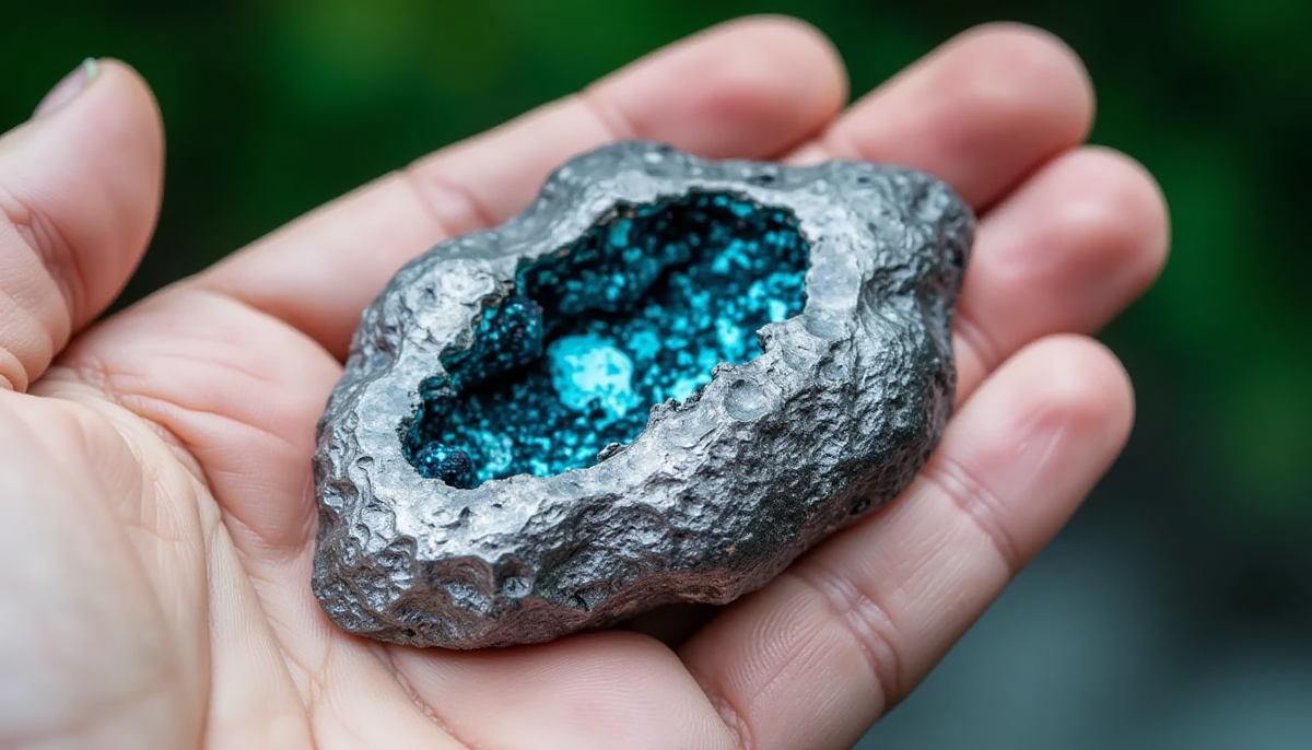 Мужчина нашёл странный обломок.