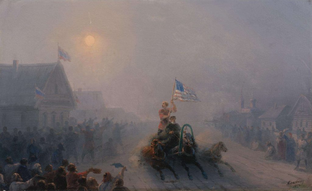 Иван Айвазовский. «Раздача продовольствия», 1892 год. Изображение из открытых источников.
