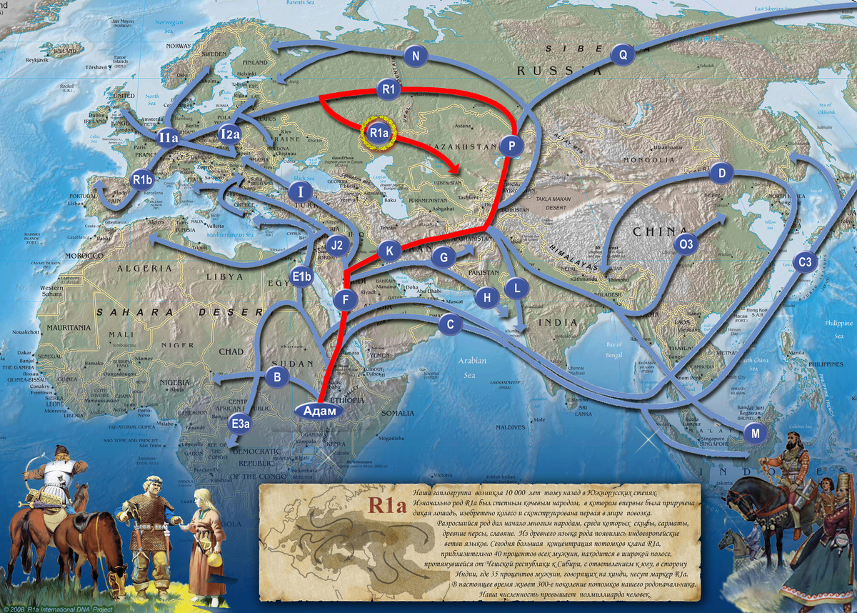 в 2007 журнал руски ньсвий номер 1 за январь месяц опубликова иследования генетиков на 20 стр журнала говариться что у рюриков и князей росии египедские корни из африки  ЖУРНАЛ ДОКАЗАЛ ЧТО ИСХОД МОИСЕЯ БИБЛЕЙСКИЙ ИСХОД ИЗ ЕГИПТА БЫЛ В РОССИЮ  прочитав журнал я пошол к главному редактору тогда был леонид парфенов и раскзал что на деле журнал доказал что аркаим на урале и другие круглые города ситашта и казахстан с рисунками насха есть сисход моисея в атлантиду платона прородину  а несколько ветвей ушли в индию вот от куда санскрит в индии и племя калашей и закутиов в пекистане ( в библи  они поклонялись корове и золотому тельцу моисей изгнал их наюг в индию а сам продолжил идти через пустынб казахстана на урал и волгу (на руских иконах 12-14в зашифрован путь и станы моисея на волге из 19 станов по волге ( главный стан был в иванове ван означает первый на англиском языке  (ван и ваней исправлено в библии на васей а потом на бинуй словарь испраление есть 1913г издание росийской империи (репринтно издавлся в 1991