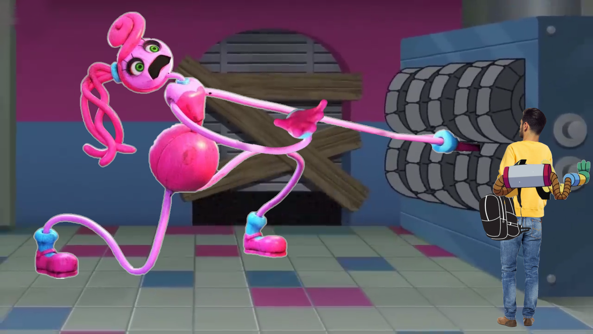 Мамочка застервает в дробилке. Иллюстрация моя