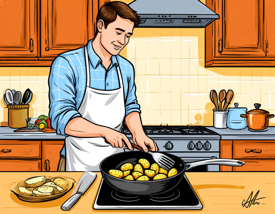 Статья посвящена двум основным техникам тепловой обработки продуктов — обжарке и томлению. Автор подробно объясняет принципы каждой методики, подчёркивая важность правильного выбора температуры и влажности для достижения наилучших результатов. Рассматриваются ключевые моменты, влияющие на качество блюда: предварительная подготовка ингредиентов, выбор посуды, последовательность действий и контроль процесса. 
Приводятся практические советы и рекомендации, позволяющие избежать распространенных ошибок начинающих кулинаров. Для закрепления материала предлагается пошаговый рецепт приготовления классических куриных бёдрышек, демонстрирующий применение обеих техник одновременно. Заключение подводит итог важности понимания процессов, происходящих при приготовлении пищи, и приглашает читателей продолжить изучение искусства кулинарии.
