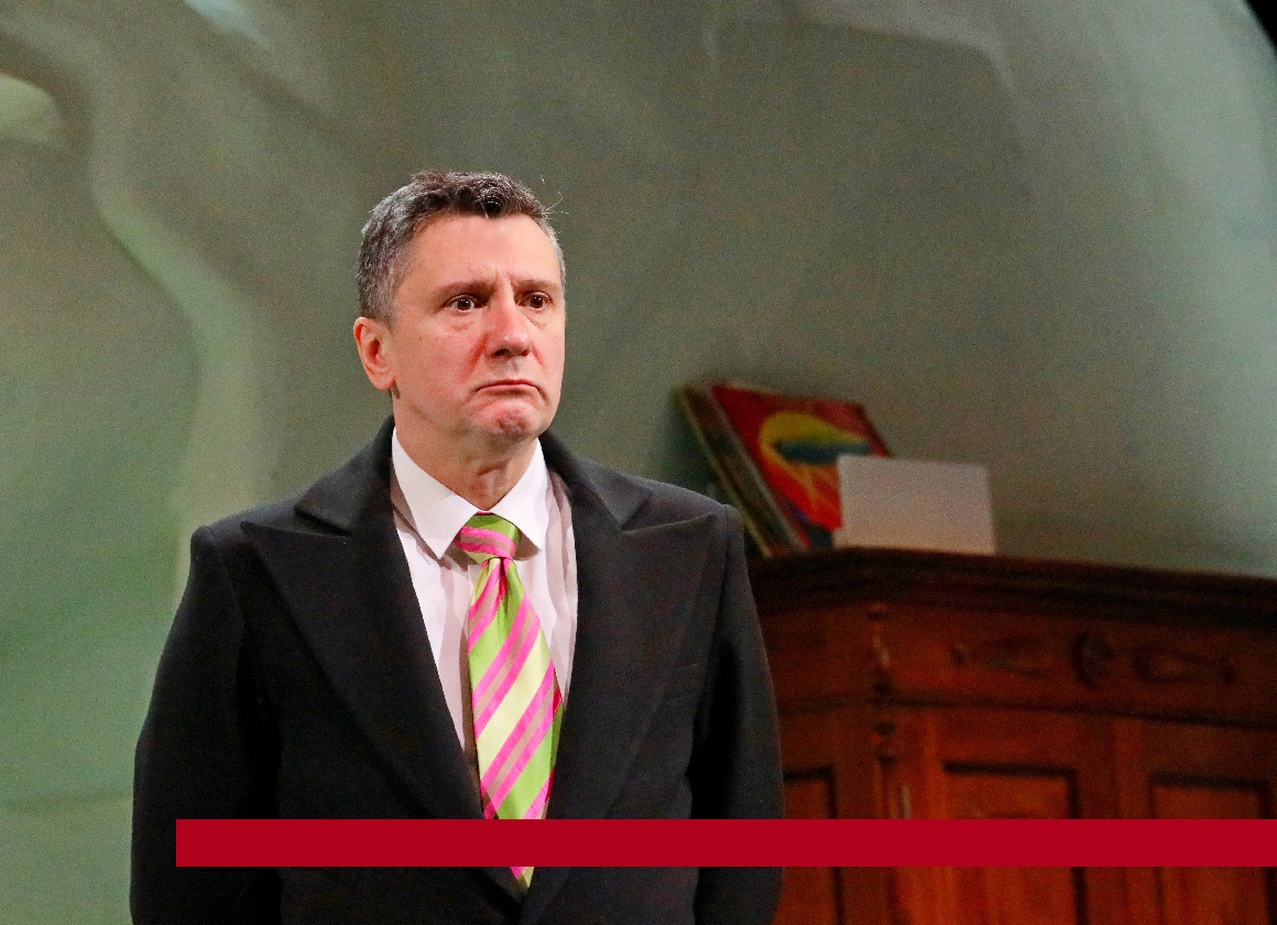 Илья Паньков в спектакле "С вечера до полудня", 2025 г. Фото автора.