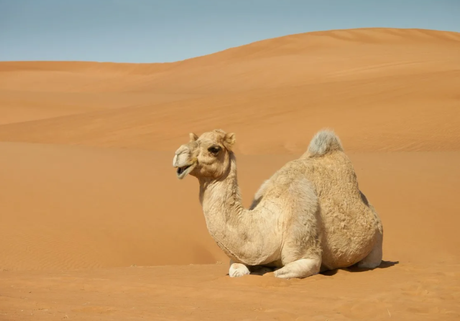 Верблюд может не пить до двух недель, теряя до 30% массы тела, и при этом остаётся активным.