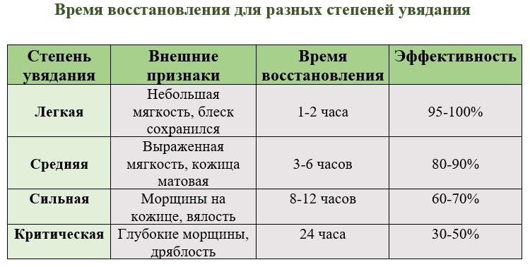 Важно понимать, что не все овощи можно восстановить. Если процессы разложения зашли слишком далеко, даже вода не поможет.