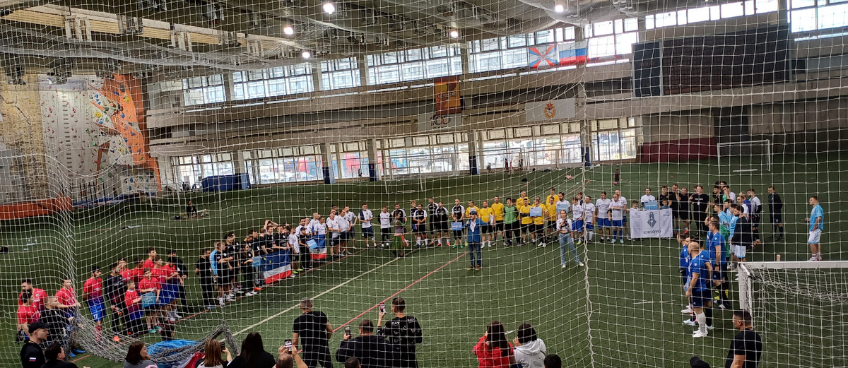 Открытие турнира. 10 команд поют гимн РФ и АТО Гагаузии