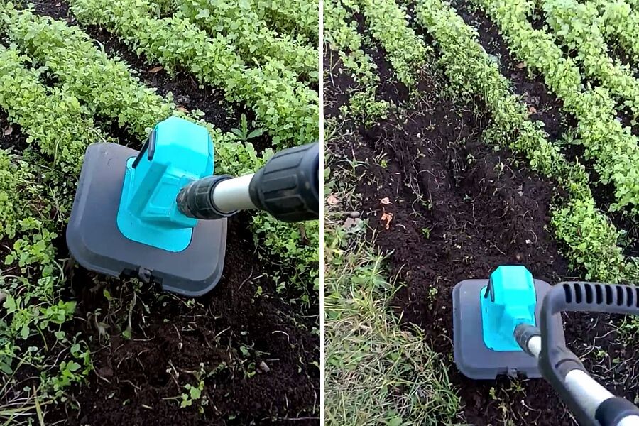 В зависимости от времени и срока посадки я либо срезаю сидерат горчицу, либо неглубоко заделываю её в почву.