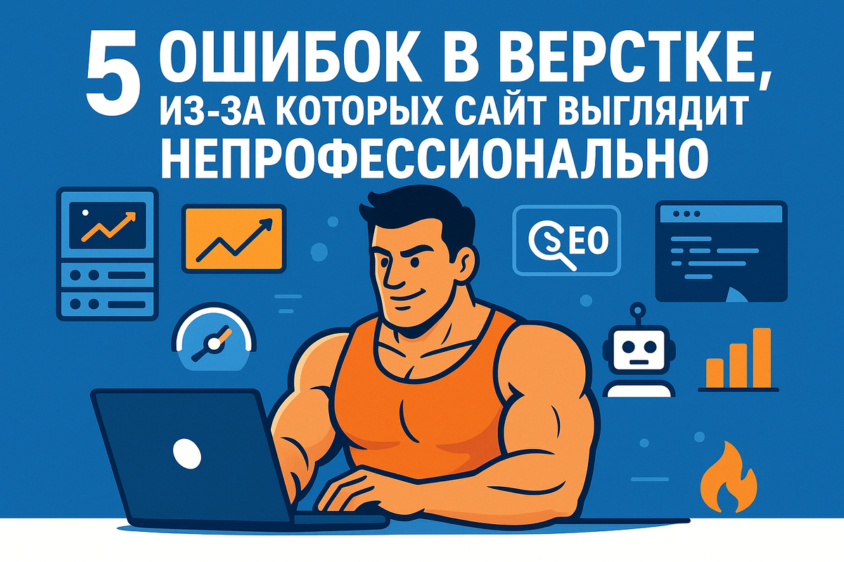 5 ошибок в вёрстке, из-за которых сайт выглядит “слабаком” (и как это исправить)