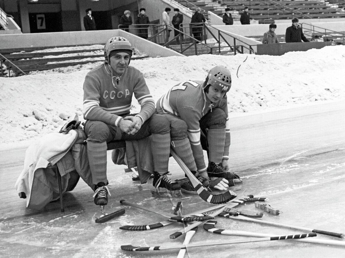 Леонид Палладий и Георгий Канарейкин© РИА Новости / Игорь Уткин