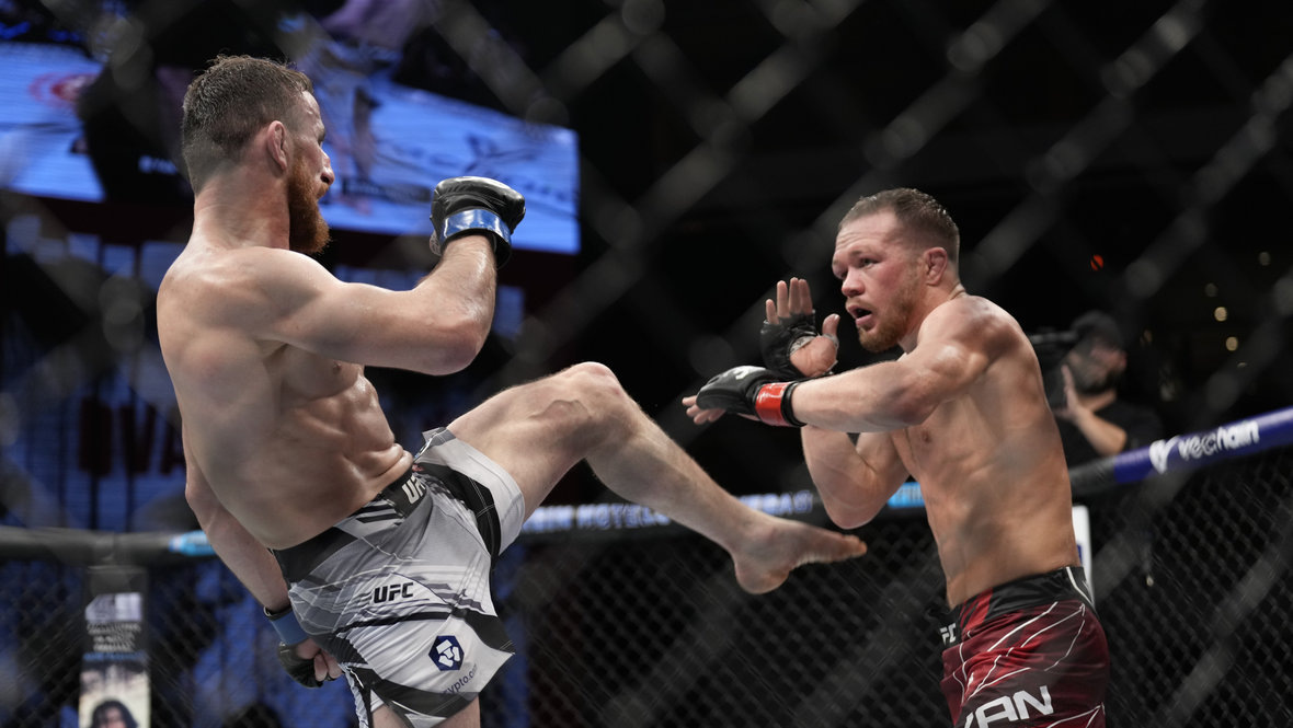    Бой Мераба Двалишвили и Петра Яна в 2023 году. Global Look Press