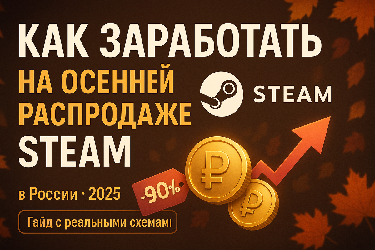 #осенняя_распродажа_Steam #перепродажа_игр #заработок_в_интернете #игры #Россия