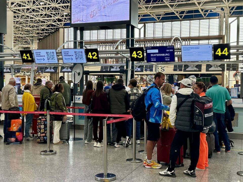    Обстановка в аэропорту Сочи. Источник: Пресс-служба аэропорта Сочи