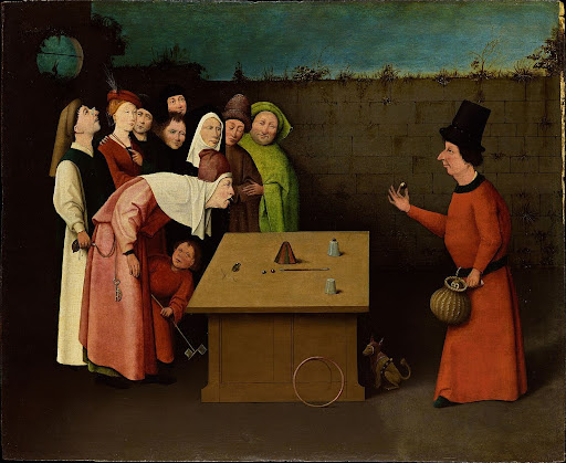 Фокусник. 1475-1480. Художник из мастерской Иеронима Босха