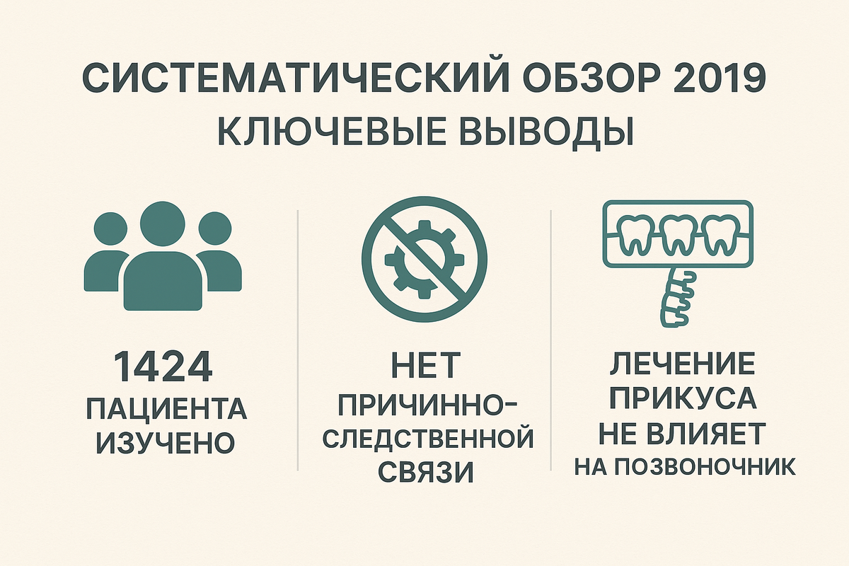 Результаты систематического обзора European Spine Journal 2019 о связи прикуса и сколиоза — научные данные о влиянии ортодонтического лечения на позвоночник
