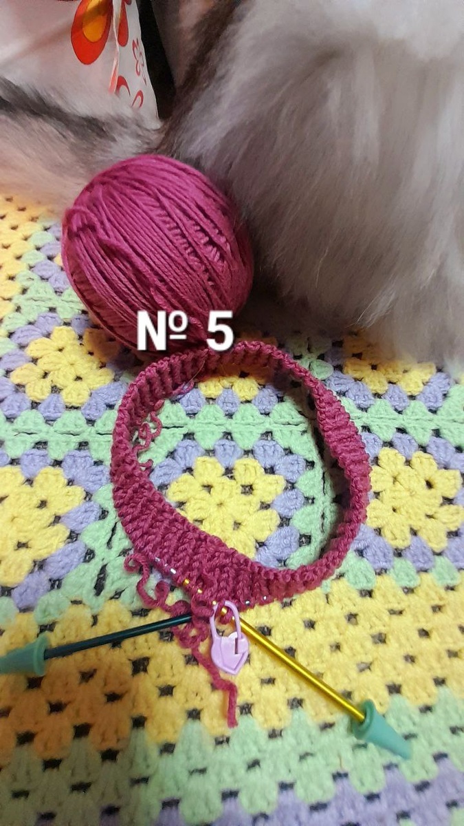 № 5 - это 5 процесс среди новых шапочек. Позднее покажу другие)