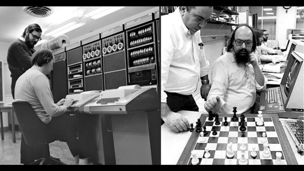 Кен Томпсон во время создания Unix