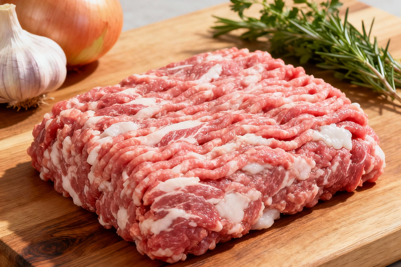 Фарш для котлет из говядины и свинины