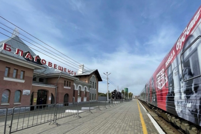    источник фото: Телеграм-канал уникальной передвижной инсталляции с тематической реконструкцией «Поезд Победы».