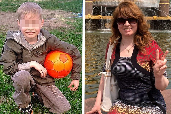 Мальчик и его мама.