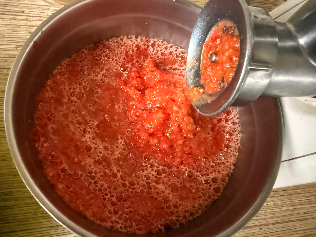 Томаты пропустила через мясорубку