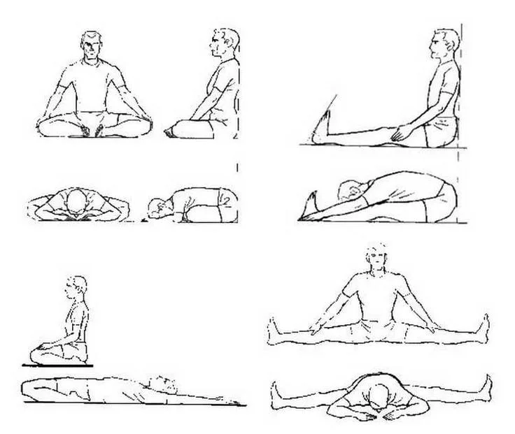все упражнения комплекса в 1 иллюстрации