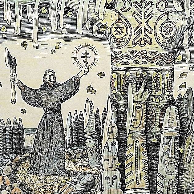 Художник а.в.Мошев Стефан Пермский