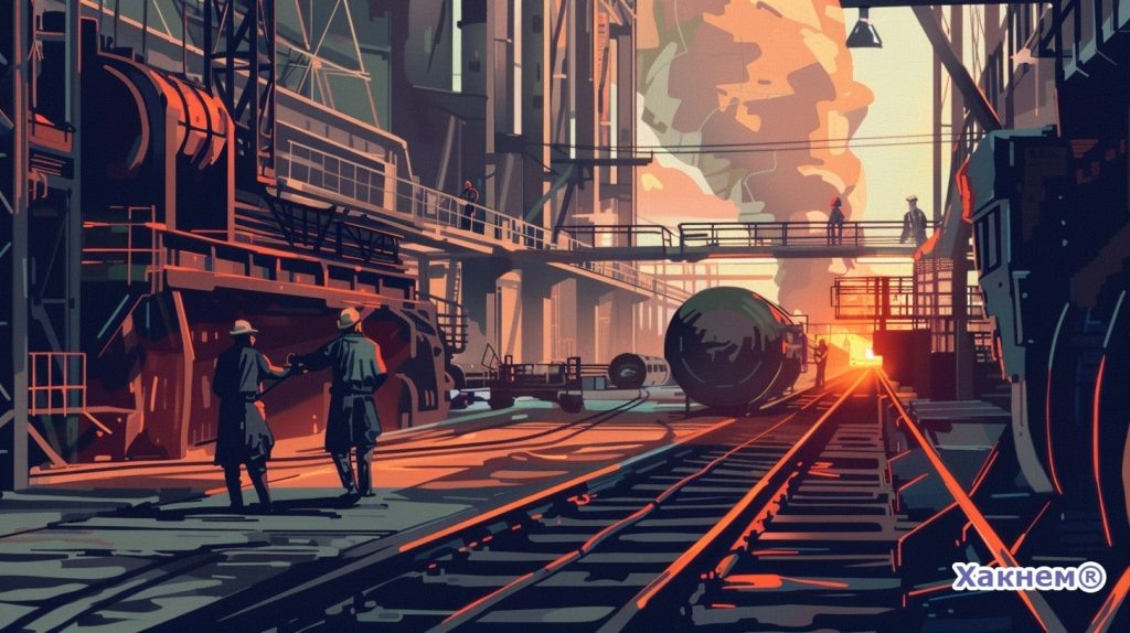 Советский металлургический завод. Символ индустриализации и тяжёлой промышленности СССР.