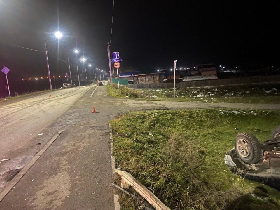    "Пьяное" ДТП в селе Шебалино. Источник: МВД по Республике Алтай