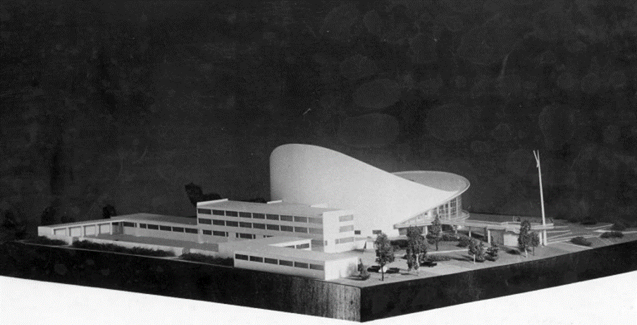 Гипротеатр. Типовой проект цирка на 2300 мест, сер. 1960-х гг. Макет
/ Государственный музей архитектуры имени А.В. Щусева.